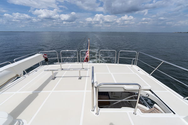 Marlow-Explorer 62E 2022-ANOTHER BUBBLE Punta Gorda-Florida-United States-Upper Aft Deck Facing Aft-6110811