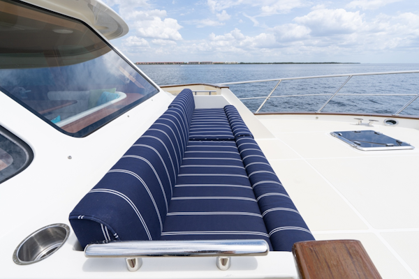 Marlow-Explorer 62E 2022-ANOTHER BUBBLE Punta Gorda-Florida-United States-Bow Setee Facing Port-6110799