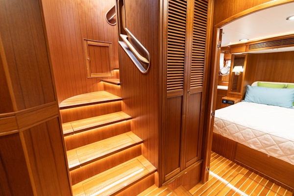 Marlow-Explorer 62E 2022-ANOTHER BUBBLE Punta Gorda-Florida-United States-Companionway Stairs Facing Aft-6110775