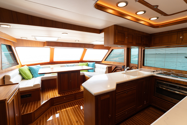 Marlow-Explorer 62E 2022-ANOTHER BUBBLE Punta Gorda-Florida-United States-Galley Facing Forward STBD-6110764