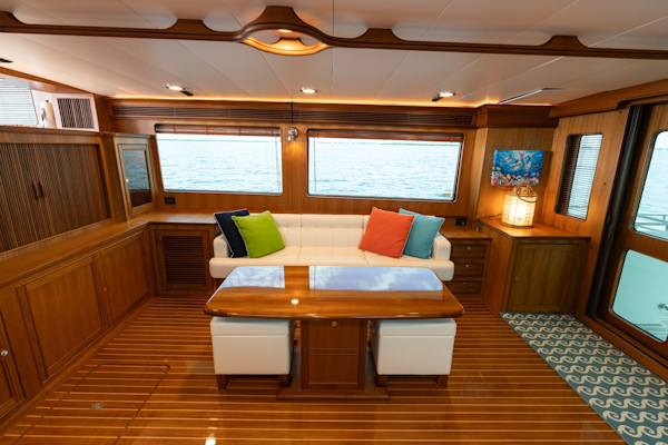 Marlow-Explorer 62E 2022-ANOTHER BUBBLE Punta Gorda-Florida-United States-Salon Facing Starboard-6110759