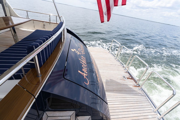 Marlow-Explorer 62E 2022-ANOTHER BUBBLE Punta Gorda-Florida-United States-Transom Swim Platform Facing Stbd-6110750