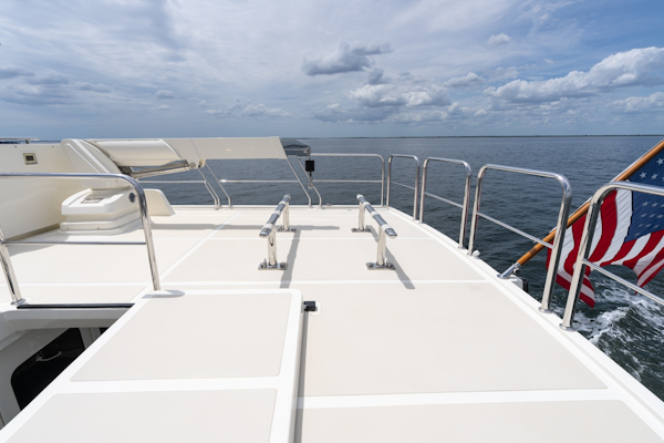 Marlow-Explorer 62E 2022-ANOTHER BUBBLE Punta Gorda-Florida-United States-Upper Aft Deck Facing Stbd-6110807