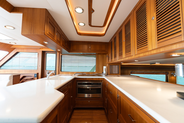 Marlow-Explorer 62E 2022-ANOTHER BUBBLE Punta Gorda-Florida-United States-Galley Facing Starboard-6110766