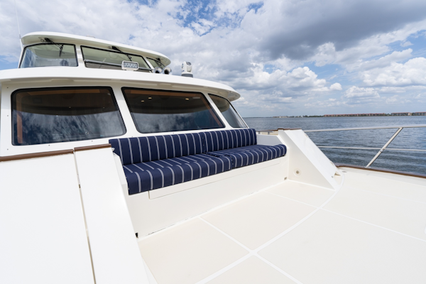 Marlow-Explorer 62E 2022-ANOTHER BUBBLE Punta Gorda-Florida-United States-Bow Settee Facing Port Aft-6110798