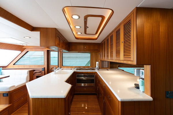 Marlow-Explorer 62E 2022-ANOTHER BUBBLE Punta Gorda-Florida-United States-Galley Facing Starboard-6110765