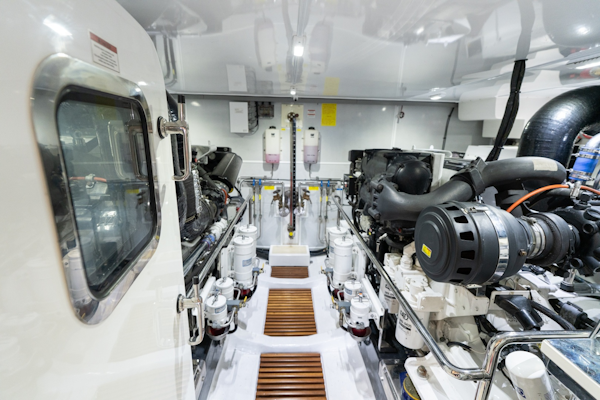 Marlow-Explorer 62E 2022-ANOTHER BUBBLE Punta Gorda-Florida-United States-Engine Room Facing Forward-6110830