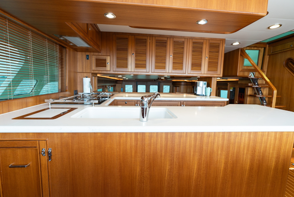 Marlow-Explorer 62E 2022-ANOTHER BUBBLE Punta Gorda-Florida-United States-Galley Facing Aft-6110771