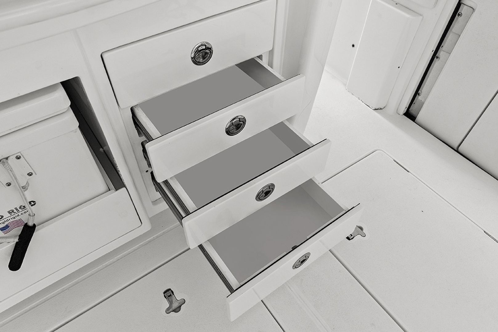 Intrepid-427 Nomad FE 2022-SPONTANEOUS Marco Island-Florida-United States-Drawers on aft stbd summer kitchen-6135683 | Thumbnail