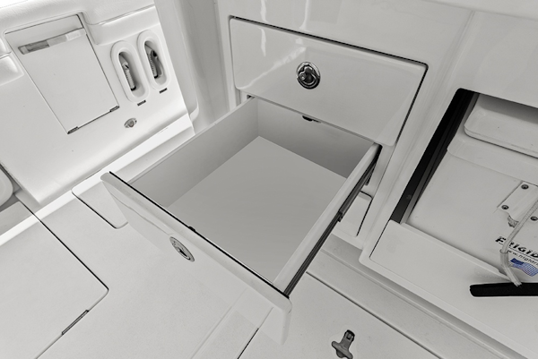 Intrepid-427 Nomad FE 2022-SPONTANEOUS Marco Island-Florida-United States-Drawers on aft port summer kitchen-6135686