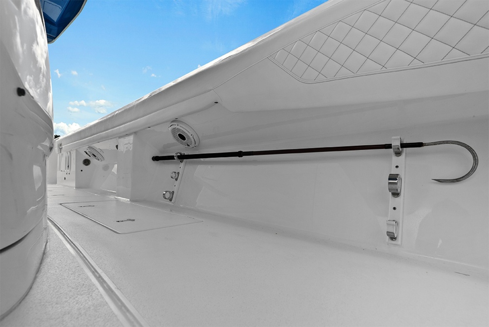 Intrepid-427 Nomad FE 2022-SPONTANEOUS Marco Island-Florida-United States-Rod racks under port gunwales-6135687 | Thumbnail