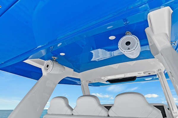 Intrepid-427 Nomad FE 2022-SPONTANEOUS Marco Island-Florida-United States-JL speakers at the helm-6135699