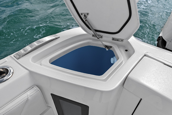 Intrepid-427 Nomad FE 2022-SPONTANEOUS Marco Island-Florida-United States-Stbd transom above deck baitwell-6135678