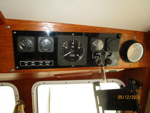 Monk-Double Cabin 2002-Til You Cant Bay City-Michigan-United States-36 Monk lower helm engine panel-6112315