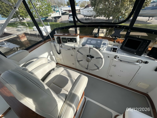 Monk-Double Cabin 2002-Til You Cant Bay City-Michigan-United States-36 Monk flybridge helm1-6112289