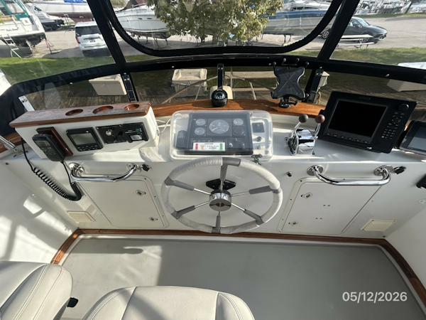 Monk-Double Cabin 2002-Til You Cant Bay City-Michigan-United States-36 Monk flybridge helm2-6112290