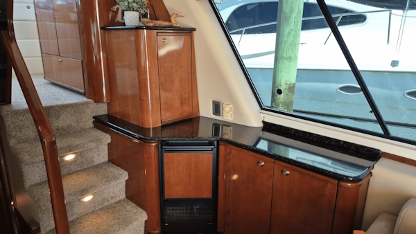 Meridian-490 Pilot House 2008-Dancyn Southport-North Carolina-United States-Stairs to Pilot House-6113000