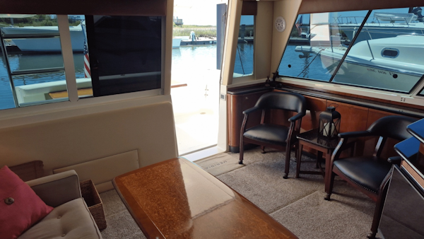 Meridian-490 Pilot House 2008-Dancyn Southport-North Carolina-United States-Salon Looking Aft-6112985
