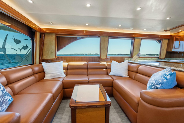 Viking-Enclosed Flybridge 2007-SALT THERAPY NEWPORT -Rhode Island-United States-Salon Looking Port-6115560