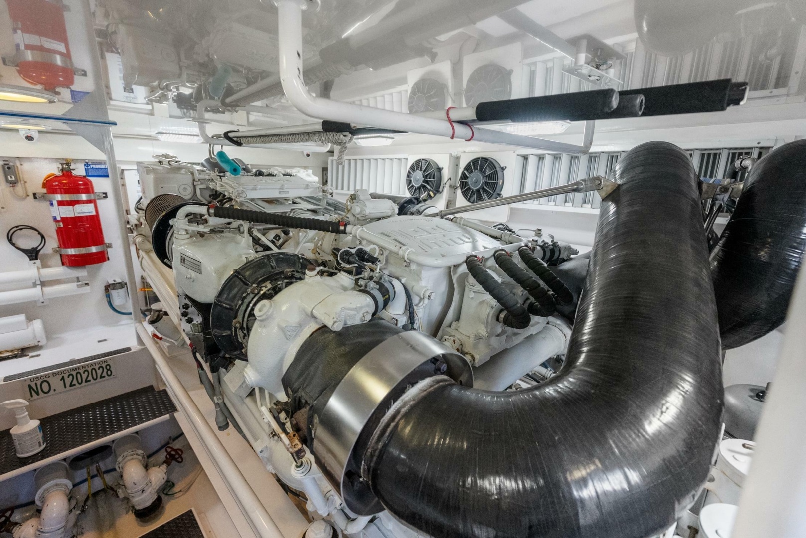 Viking-Enclosed Flybridge 2007-SALT THERAPY NEWPORT -Rhode Island-United States-Engine Starboard-6115586 | Thumbnail