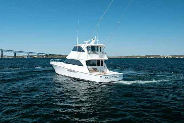 Viking-Enclosed Flybridge 2007-SALT THERAPY NEWPORT -Rhode Island-United States-Aft Port Profile-6115590