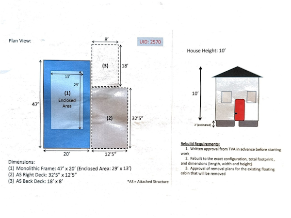 Custom-13 x 29 Floating Cabin Approx 377sqft 2008 -Norris Lake-Tennessee-United States-6145739