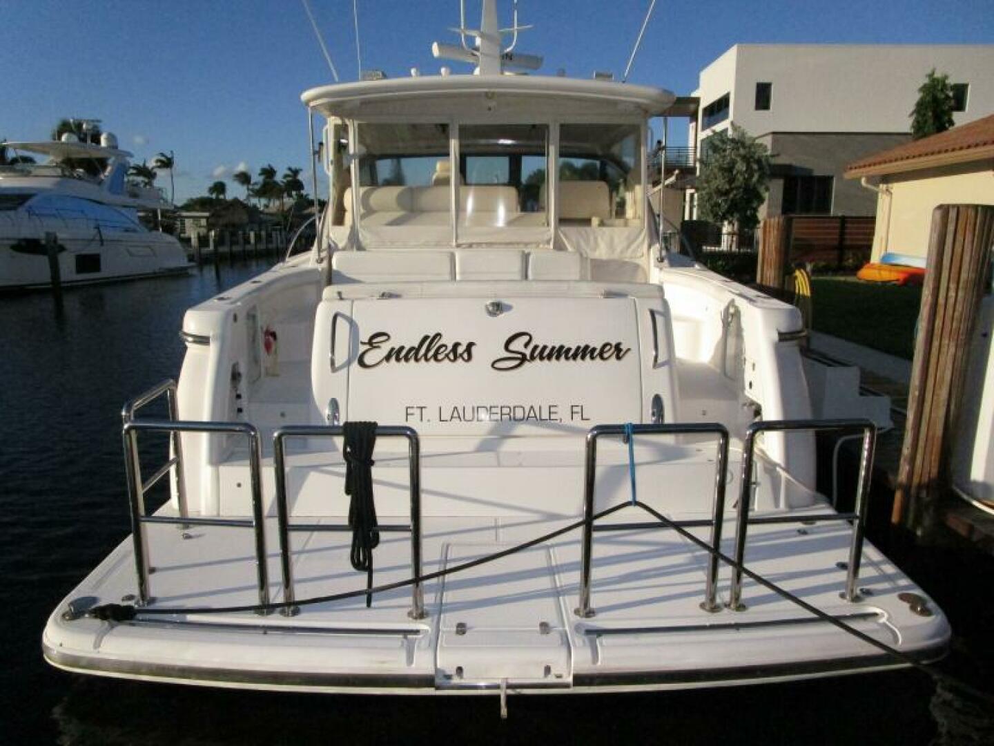 Tiara Yachts-5200 Express 2003-ENDLESS SUMMER Ft. Lauderdale-Florida-United States-Transom Detail-6186523 | Thumbnail