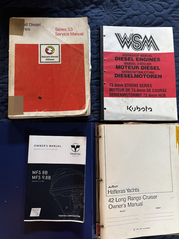 Hatteras-LRC 1981-RoBoat East Dubuque-Illinois-United States-42 Hatteras manuals-6248089