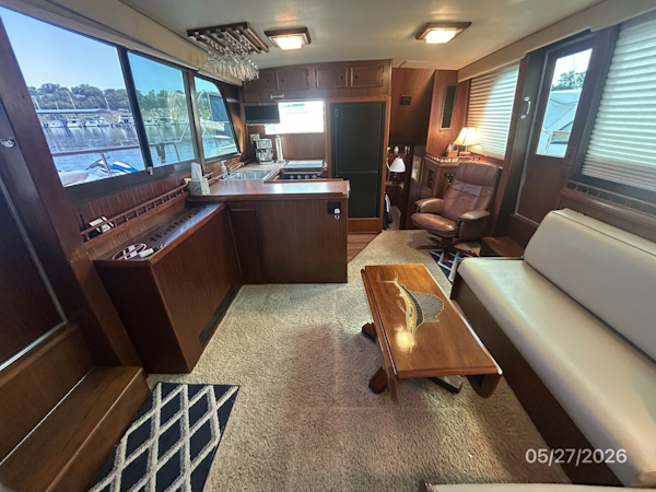 Hatteras-LRC 1981-RoBoat East Dubuque-Illinois-United States-42 Hatteras salon aft-6248109