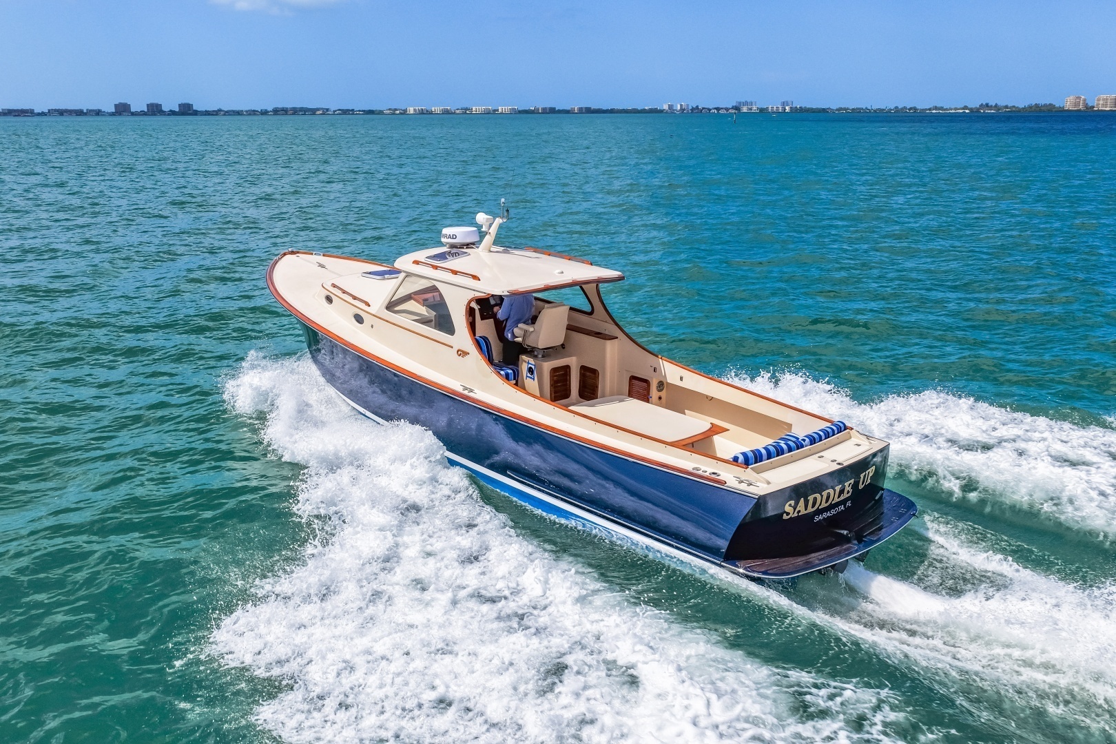 Hinckley-Picnic Boat 36 1998-Saddle Up Sarasota-Florida-United States-1998 36 Hinckley Picnic Boat Running Shot-6310526 | Thumbnail