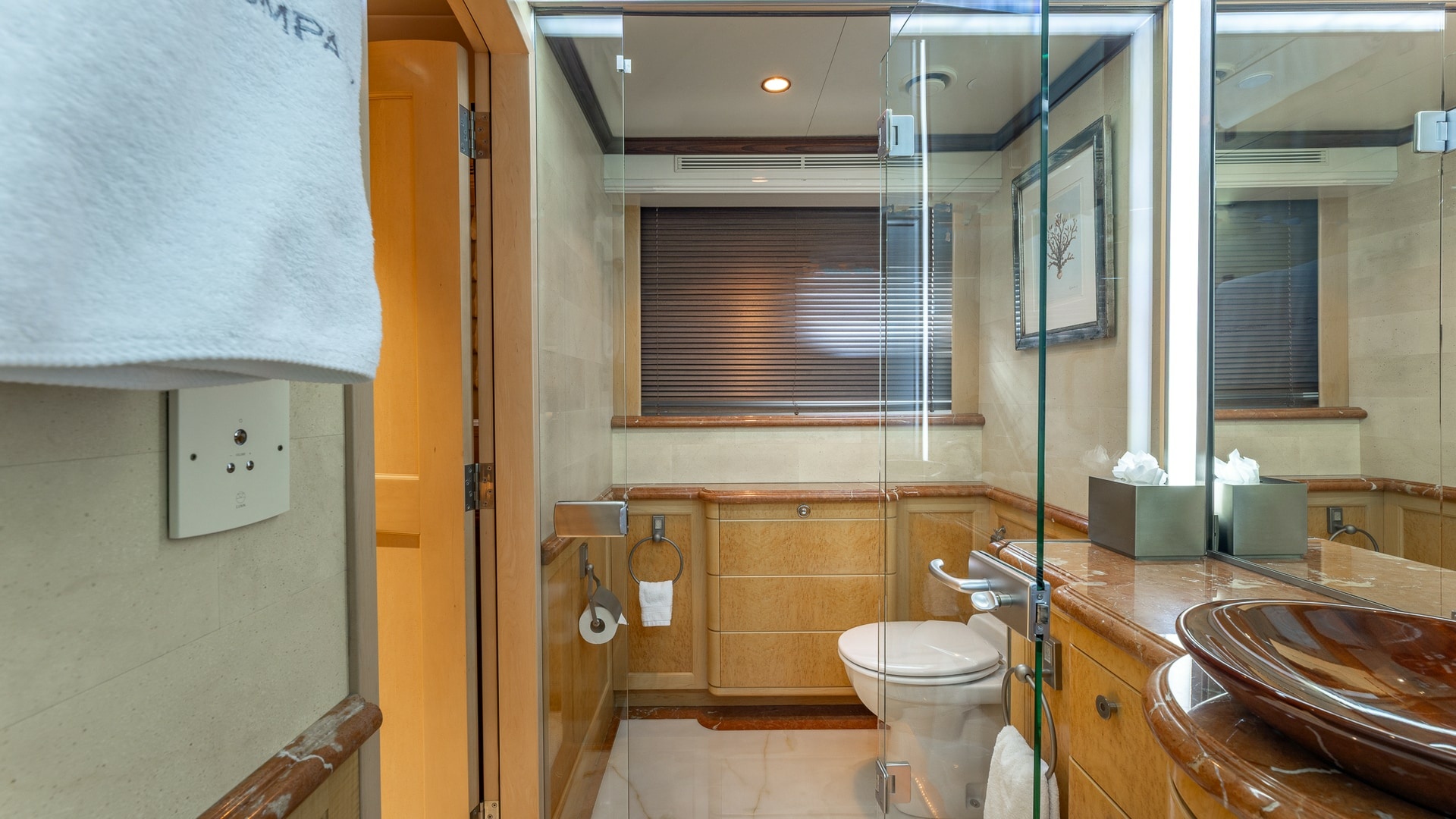 Trinity Yachts-144  1998-BAD COMPANY Fort Lauderdale-Florida-United States-1998 Trinity Yachts Sport Fisherman  BAD COMPANY: Luxurious Ensuite Bathroom-6803463 | Thumbnail