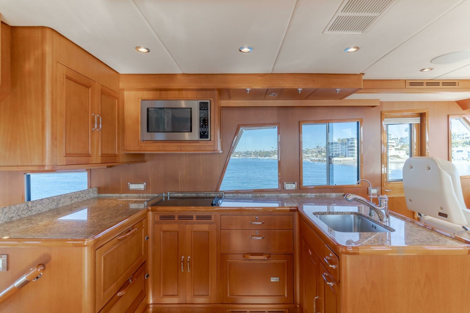 Grand Banks-59 Aleutian RP 2008-TINTAGEL Long Beach-California-United States-2008 Grand Banks 59 Aleutian RP TINTAGEL: Spacious Galley with Panoramic Views-6921101 | Thumbnail