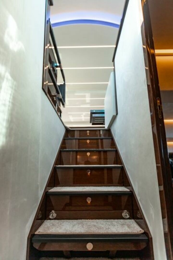 Prestige-630 Flybridge 2020-Truly Blessed Destin (Baytown Marina)-Florida-United States-2020 Prestige 630 FB  Forward Stairway-6274097 | Thumbnail