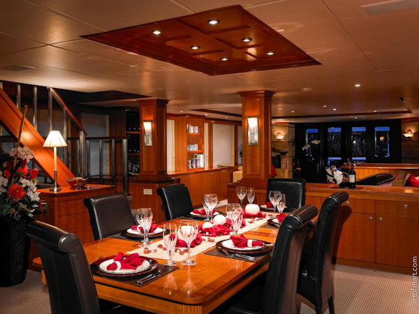 Delta Marine-Tri-Deck MY 1998-MURPHYS LAW Ft. Lauderdale-Florida-United States-Dining Salon-617365