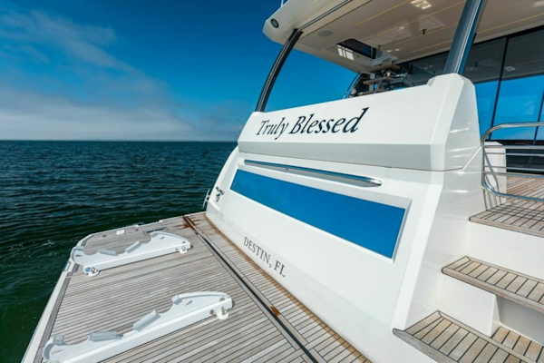 Prestige-630 Flybridge 2020-Truly Blessed Destin (Baytown Marina)-Florida-United States-2020 Prestige 630 FB  Transom-6274142