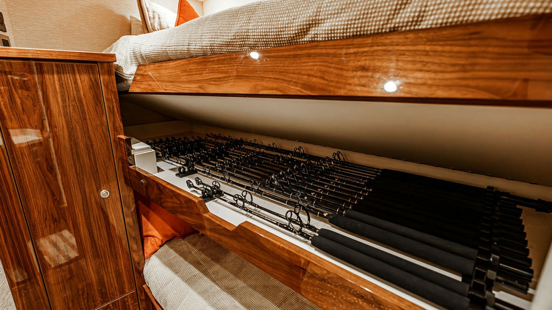 Viking-80 Skybridge 2019-PARTY OF FIVE San Diego-California-United States-2019 Viking 80 Skybridge PARTY OF FIVE  Angler-Focused Guest Cabin with Integrated Rod Storage & Premium Comfort-6802024 | Thumbnail