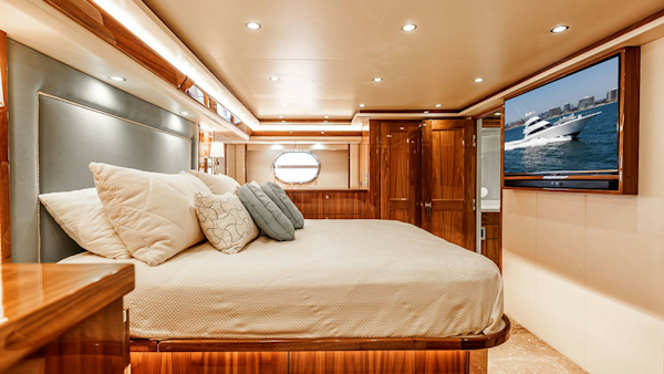 Viking-80 Skybridge 2019-PARTY OF FIVE San Diego-California-United States-2019 Viking 80 Skybridge PARTY OF FIVE  Elegant Owner’s Retreat with Rich Wood Finishes, Natural Light & Unmatched Comfort-6802014