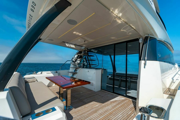 Prestige-630 Flybridge 2020-Truly Blessed Destin (Baytown Marina)-Florida-United States-2020 Prestige 630 FB  Aft Deck-6274118