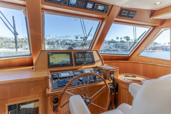 Grand Banks-59 Aleutian RP 2008-TINTAGEL Long Beach-California-United States-2008 Grand Banks 59 Aleutian RP TINTAGEL: Helm Station with Panoramic Views-6921109