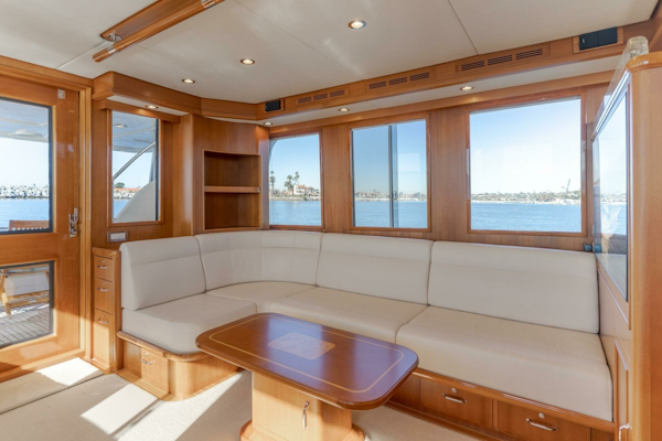 Grand Banks-59 Aleutian RP 2008-TINTAGEL Long Beach-California-United States-2008 Grand Banks 59 Aleutian RP TINTAGEL: Salon with Panoramic Windows-6921097