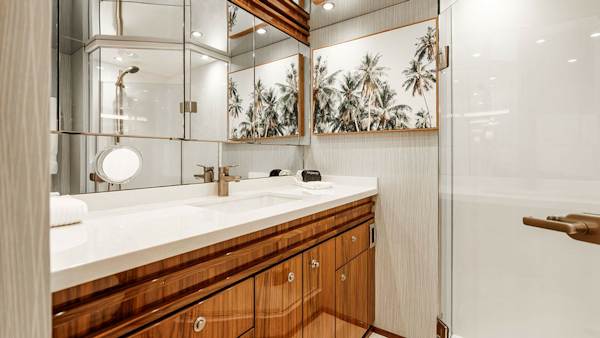 Viking-80 Skybridge 2019-PARTY OF FIVE San Diego-California-United States-2019 Viking 80 Skybridge PARTY OF FIVE  Spa-Inspired Master Ensuite with Timeless Elegance-6802017