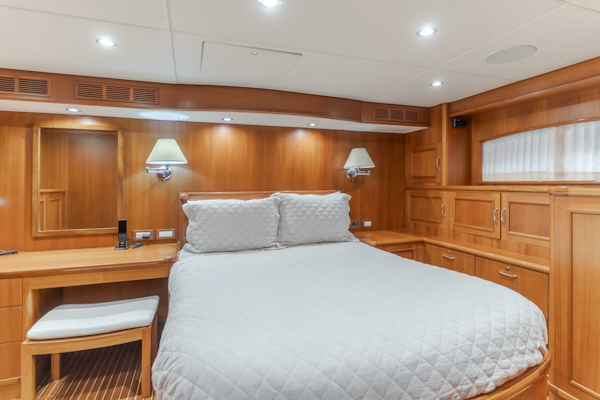 Grand Banks-59 Aleutian RP 2008-TINTAGEL Long Beach-California-United States-2008 Grand Banks 59 Aleutian RP TINTAGEL: Master Stateroom with Wood Finishes-6921093