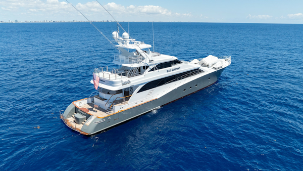 Trinity Yachts-144  1998-BAD COMPANY Fort Lauderdale-Florida-United States-1998 Trinity Yachts 144 Sport Fisherman  BAD COMPANY Aerial View of Sport Fisherman-6803436