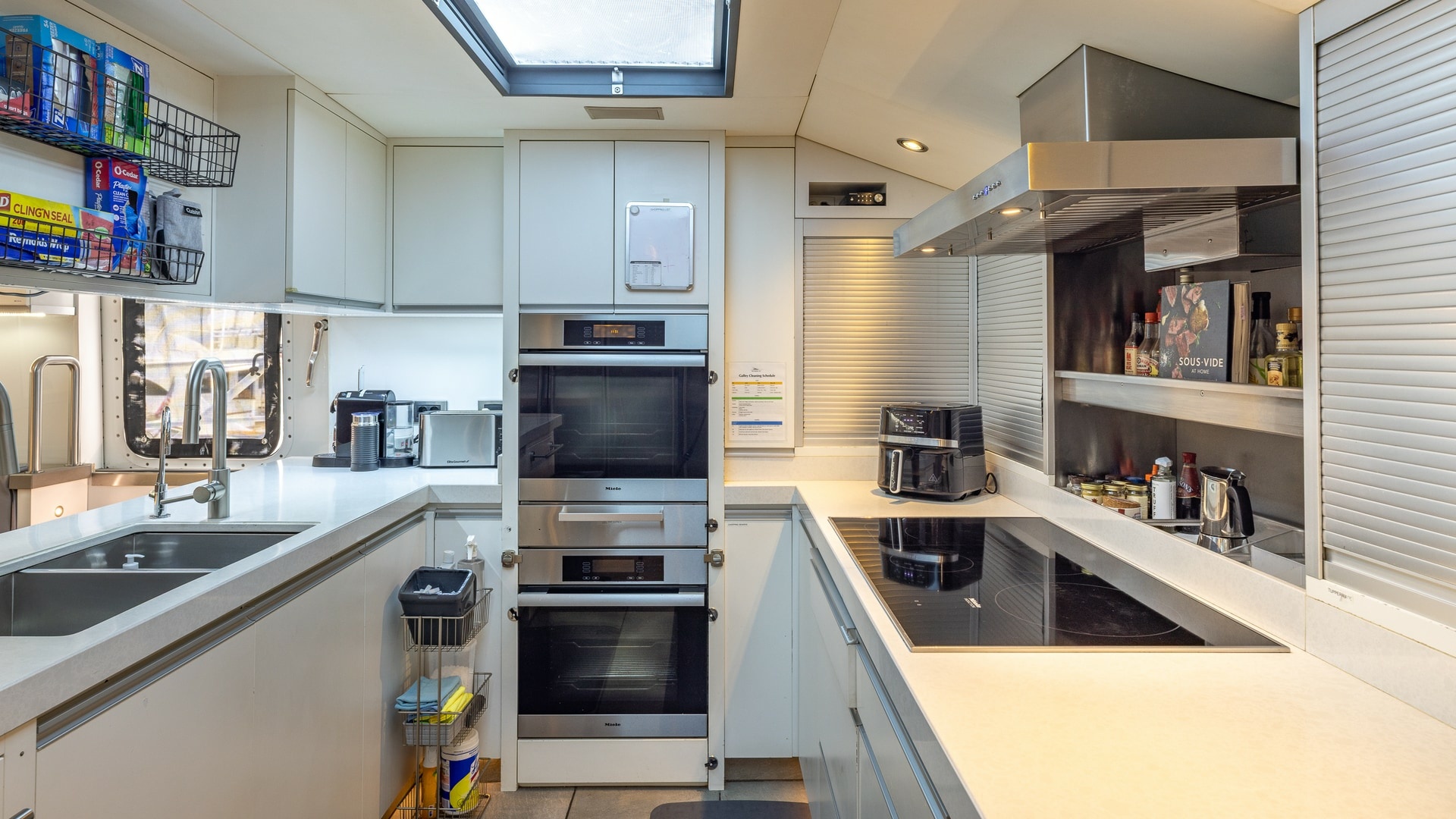 Trinity Yachts-144  1998-BAD COMPANY Fort Lauderdale-Florida-United States-1998 Trinity Yachts Sport Fisherman  BAD COMPANY: Modern Yacht Galley Kitchen-6803455 | Thumbnail