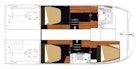 Fountaine Pajot-MY 37 2015 -Unknown-Florida-United States-Manufacturer Provided Image: Fountaine Pajot MY 37 Lower Deck Layout Plan-483903 | Thumbnail