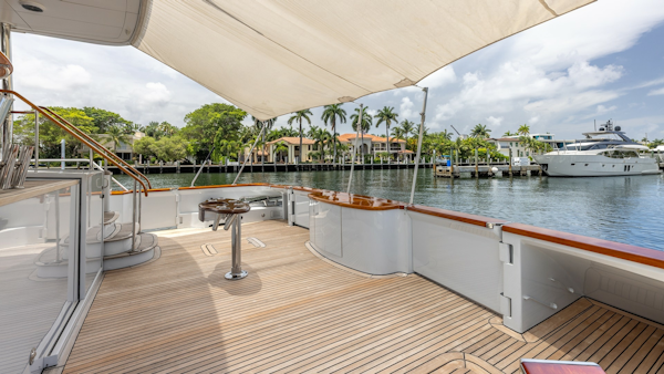 Trinity Yachts-144  1998-BAD COMPANY Fort Lauderdale-Florida-United States-1998 Trinity Yachts Sport Fisherman  BAD COMPANY: Spacious Aft Deck with Teak Flooring-6803443