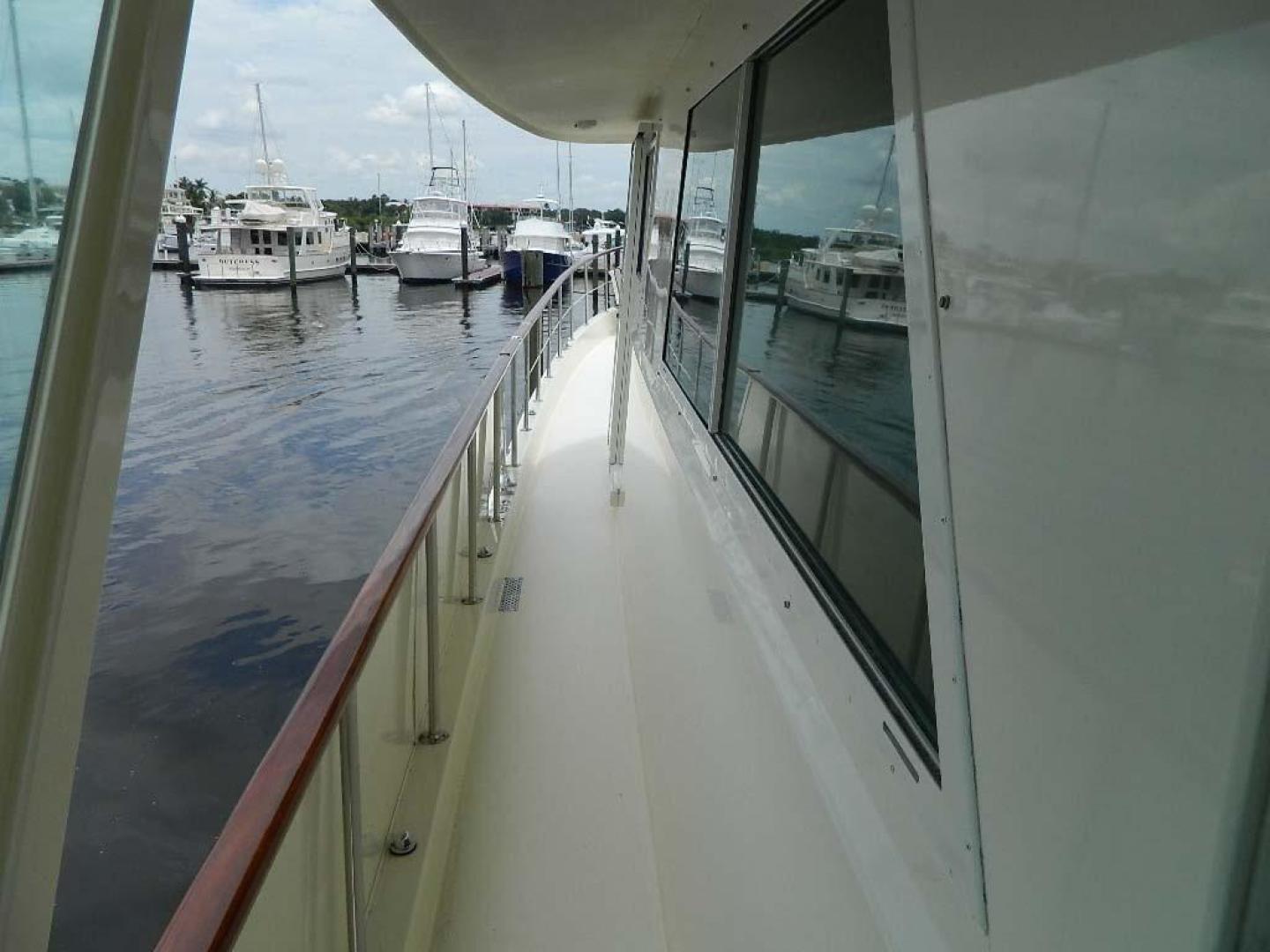 Hatteras-Motor Yacht 1989-Windfall Stuart-Florida-United States-Port Side Deck Fwd-910370 | Thumbnail