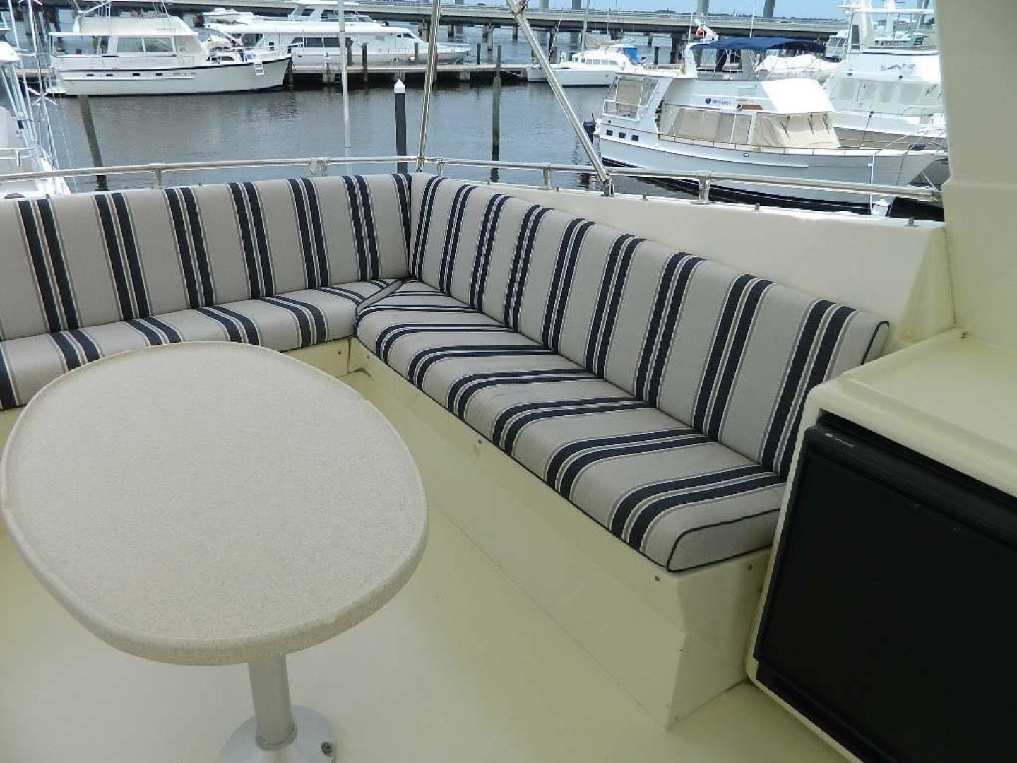 Hatteras-Motor Yacht 1989-Windfall Stuart-Florida-United States-Flybridge Seating-910392 | Thumbnail