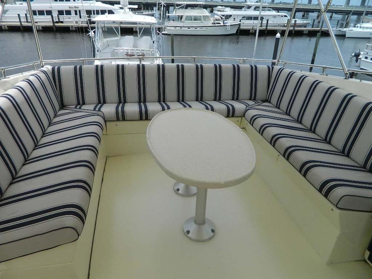 Hatteras-Motor Yacht 1989-Windfall Stuart-Florida-United States-Flybridge Seating-910381 | Thumbnail