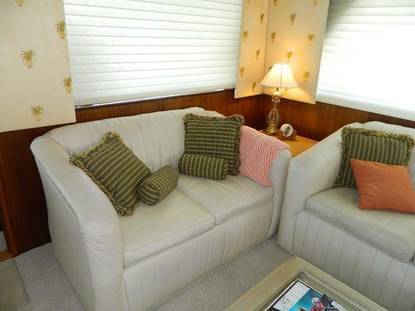 Hatteras-Motor Yacht 1989-Windfall Stuart-Florida-United States-Salon Port Aft-910403 | Thumbnail